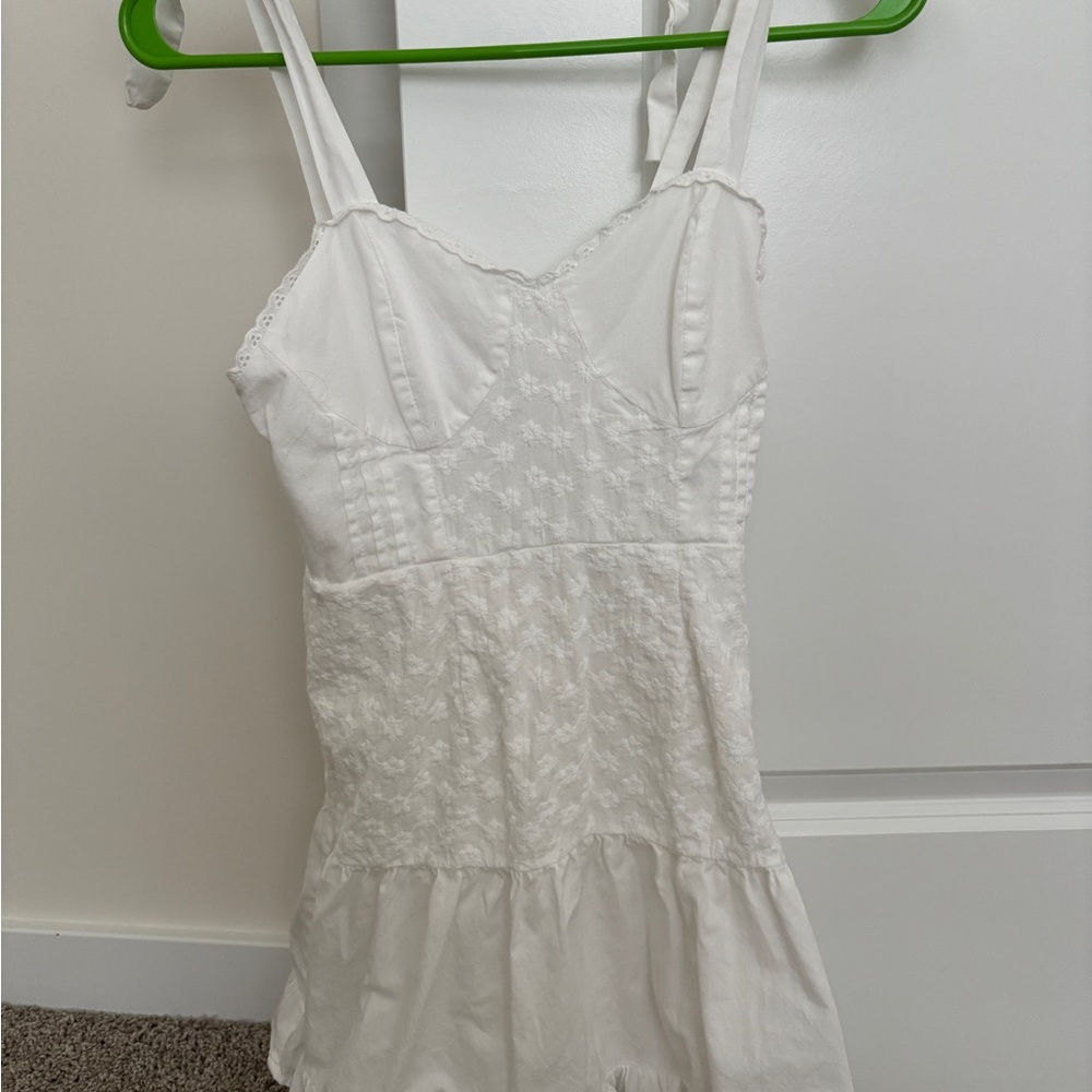 Wild Fable White Lace Trim Top